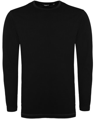 Bigdude Long Sleeve Thermal T-Shirt Black